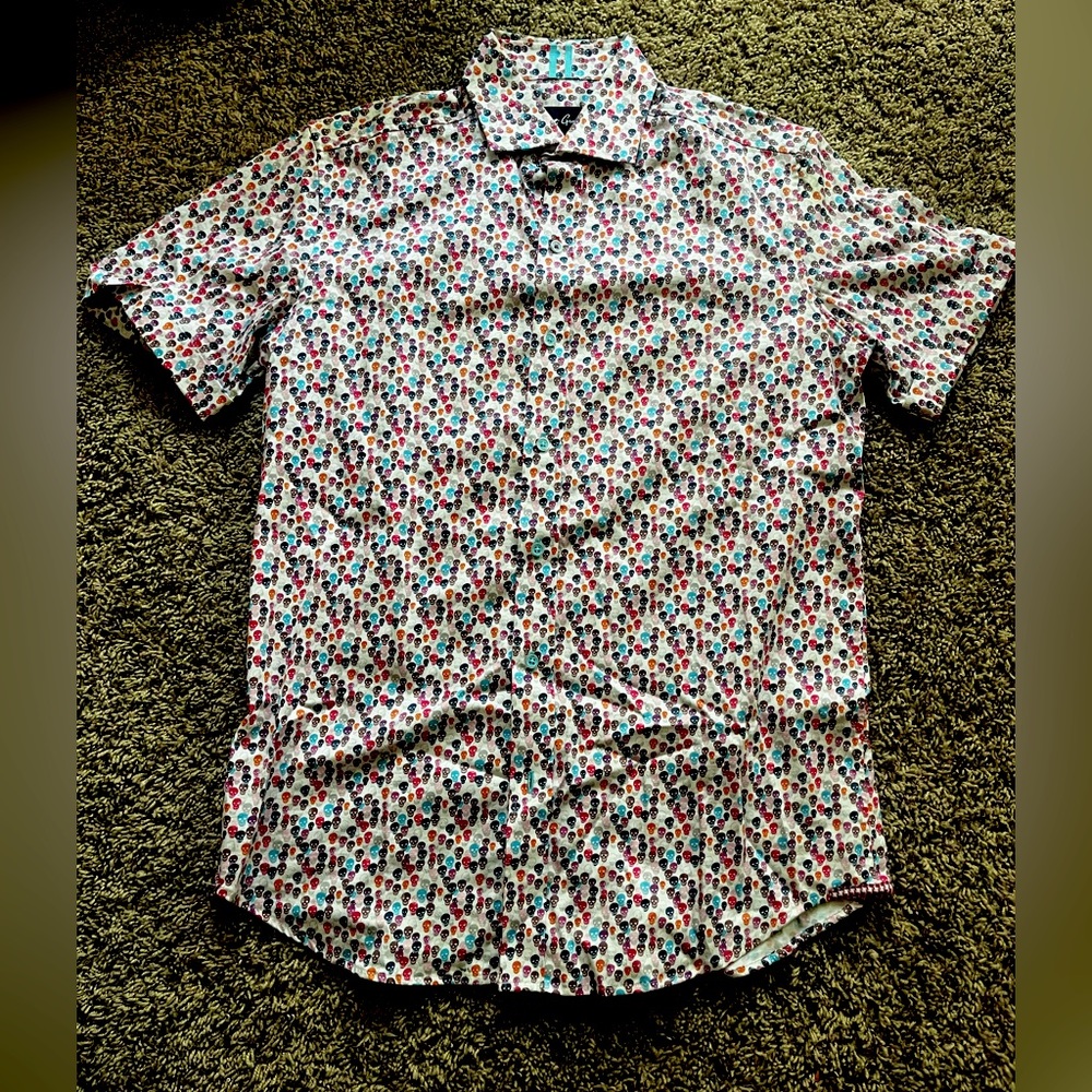 Robert Graham Printed Button Up Shirt (M)